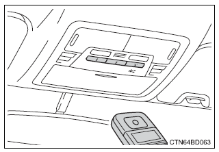 Toyota Highlander. Programming homelink